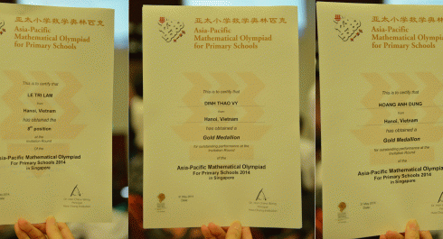 Đoàn APMOPS Việt Nam đạt 03 HC Vàng tại APMOPS 2014